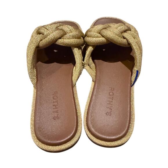 Rothy's The Summer Sandal in Golden Sun Damaged Sz. 8 - Picture 4 of 9